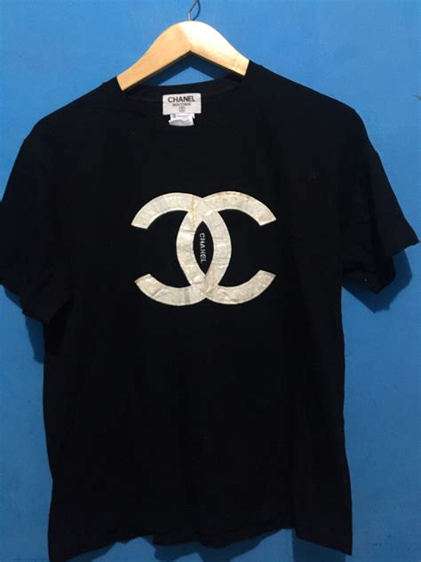 chanel t shirt womens|chanel tee shirts vintage.